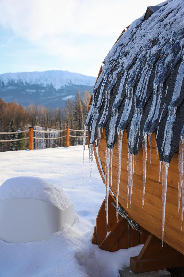 Babiogorska Chata - Dom Z Bali Z Jacuzzi I Sauna Zawoja Dış mekan fotoğraf